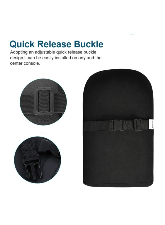 SPIDER Memory Foam Car Armrest Cushion Pad – Center Console Support Pillow, Soft Breathable Arm Rest Cover for Car, SUV, Truck, Office Chair – Pressure Relief, Anti-Slip Base, Universal Fit - Black - Image 5